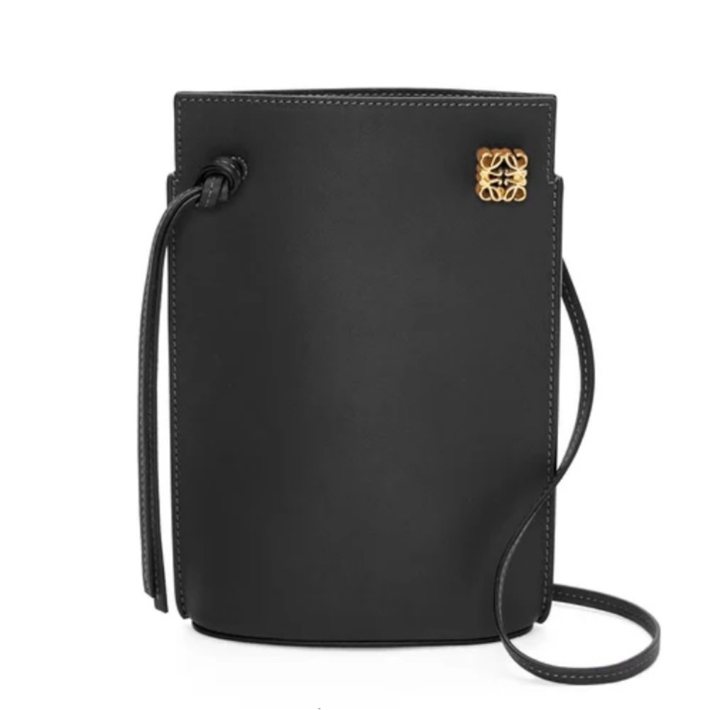 Loewe Dice Pocket Black Shoulder Bag